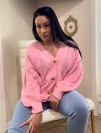 Image 1 of BUBBLEGUM PINK CARDIGANS