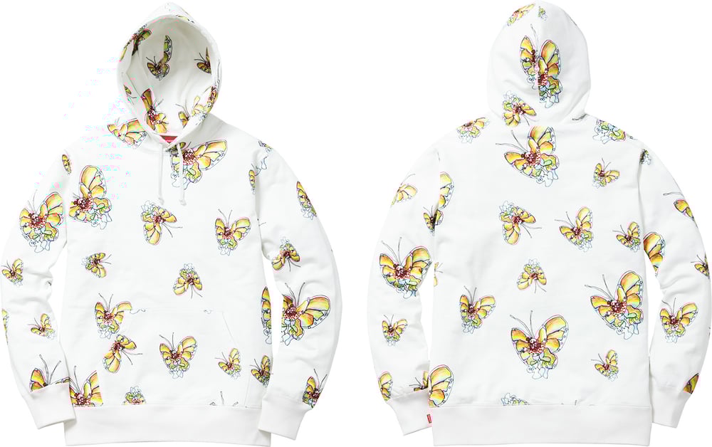 SUPREME GONZ BUTTERFLY HOODIE 2016 L