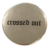 Crossed Out Chrome 2.5" Button