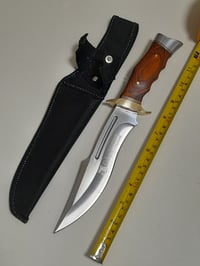 Image 2 of Large Bowie Fixed Knife COLUMBIA Full Tang Hunting Survival Camping