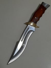 Image 1 of Large Bowie Fixed Knife COLUMBIA Full Tang Hunting Survival Camping