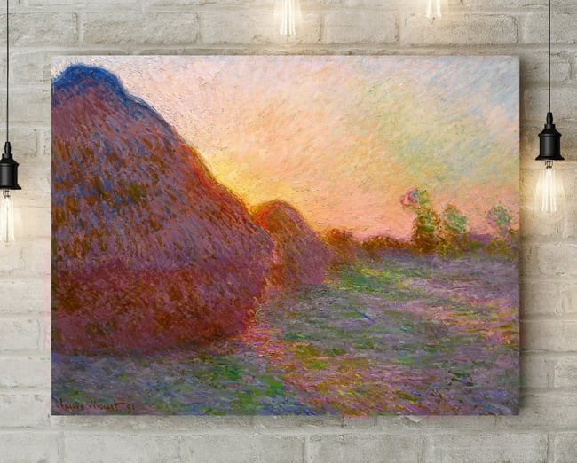 Claude Monet | Grainstacks | 1891 | Painting Poster | Wall Art Print | Home Decor