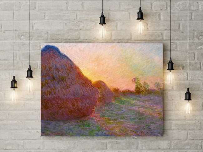 Claude Monet | Grainstacks | 1891 | Painting Poster | Wall Art Print | Home Decor