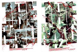 The Raid / The Raid 2:Berandal 24x36" 5 colour screen print numbered PAIR 