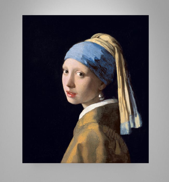 Johannes Vermeer | Girl with a Pearl Earring | 1665 | Painting Poster | Wall Art Print | Home Decor