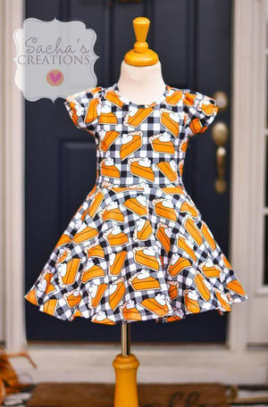 Image of Pumpkin Pie Twirl Dress 