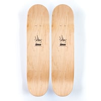 Image 2 of DONDI WHITE GRAFFITI SKATEBOARD DECK DIPTYCT IRON MAN LIVES