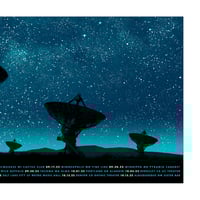 Image 4 of 2 available - OM - 2022 tour poster - BLUE