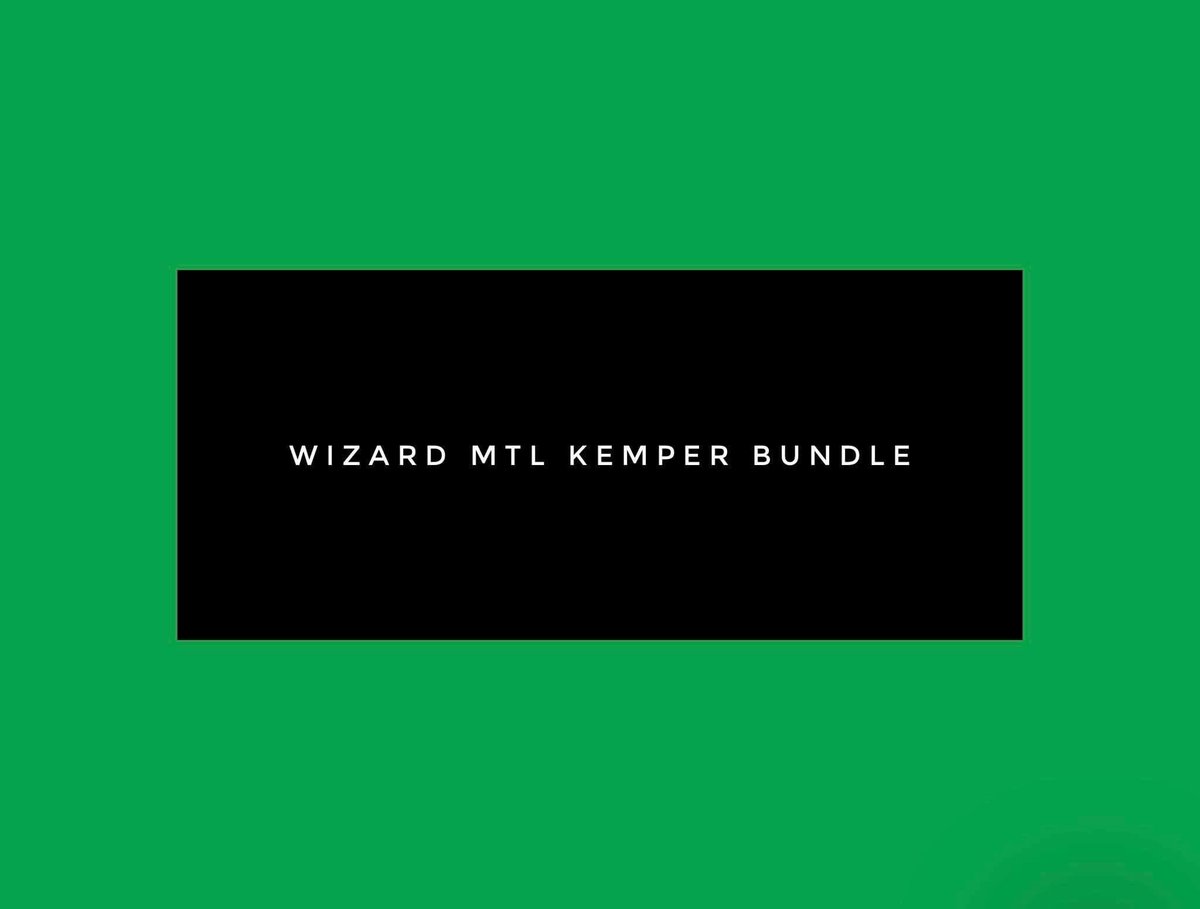 Wizard MTL Kemper Bundle Amp Guru Profiles