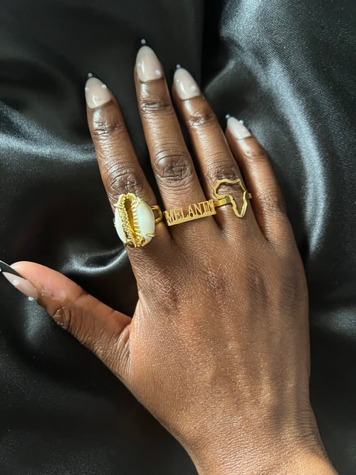 Image of Africa map ring 