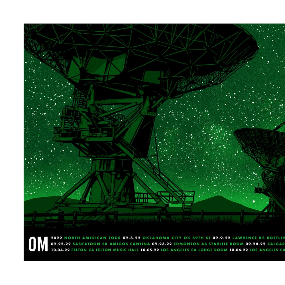 1 available - OM - 2022 TOUR POSTER - GREEN VARIANT