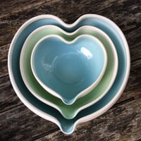 Image 2 of Porcelain Heart Bowls