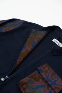 Image 4 of Zip Through Heavy Drill Cotton Overshirt. 