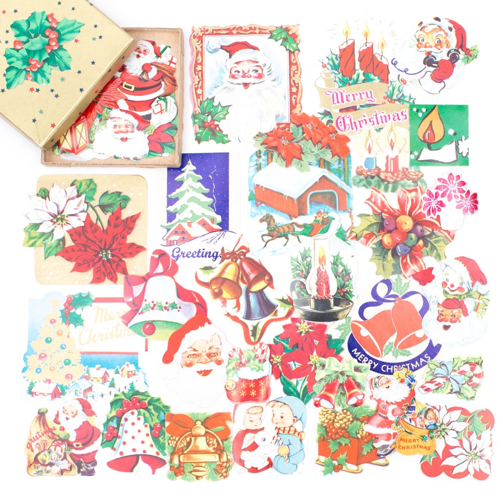 Image of Instant Collection of Christmas Gummed Seals