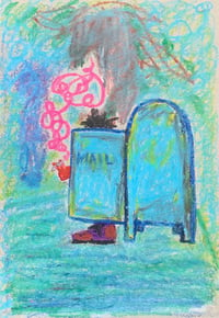 Mailman Smoking Greeting Card