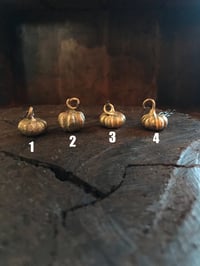 Image 3 of White bronze pumpkin charm necklaces