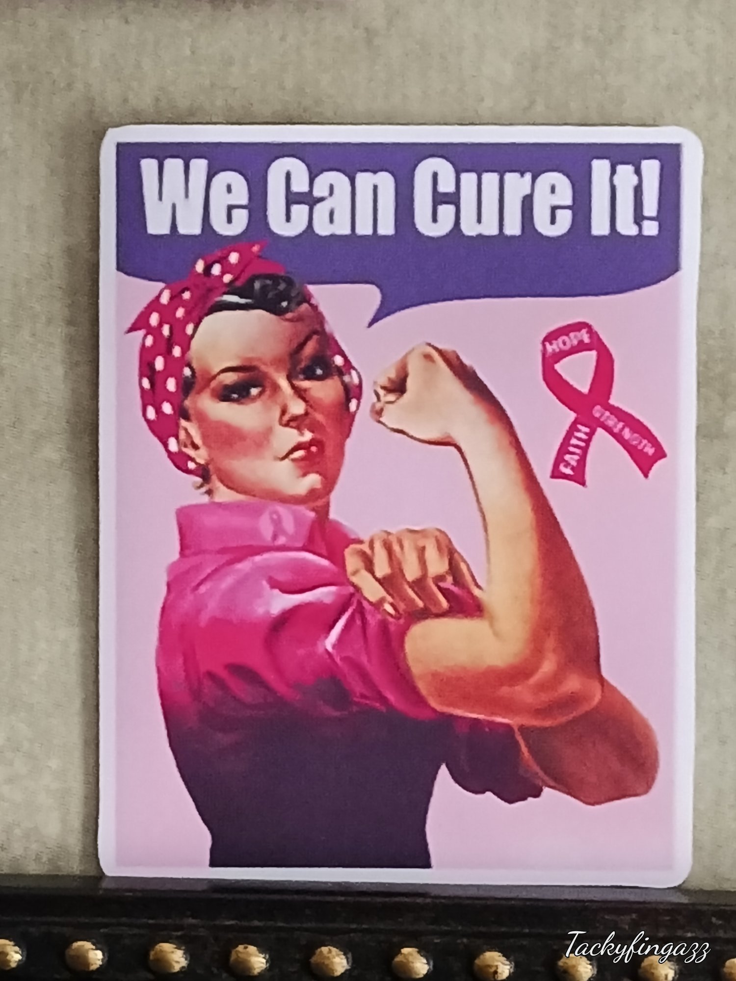 Image of we can cure Rossie riveter