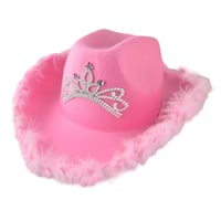 Pink Western Style Cowgirl Hat