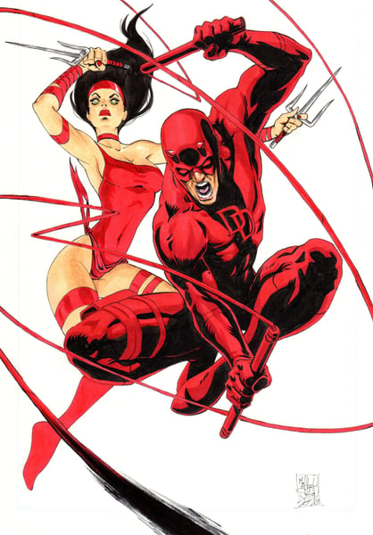 Image of Daredevil and Elektra