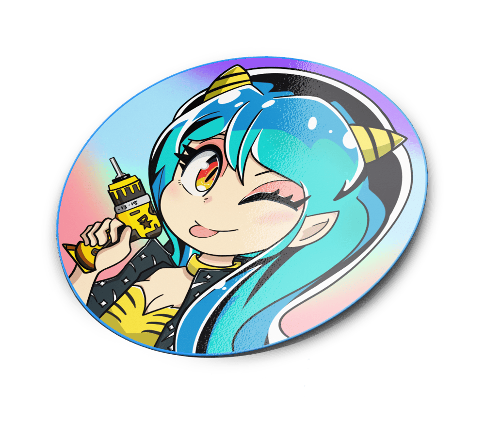 Image of Lum circle sticker remake