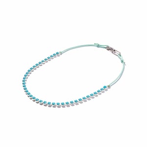 Image of ARMO - Vintage Crystal Necklace (Turquoise)