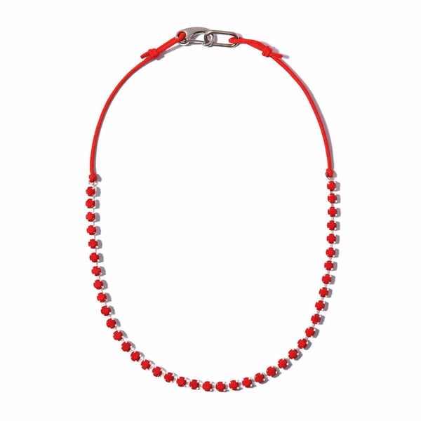 Image of ARMO - Vintage Crystal Necklace (Red)