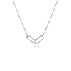 Silver interlocking links necklace 