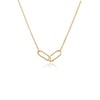Gold interlocking  links necklace