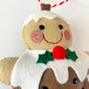 Gingerbread Christmas Pudding decoration