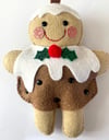 Gingerbread Christmas Pudding decoration