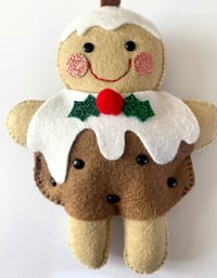 Image 3 of Gingerbread Christmas Pudding decoration made to order