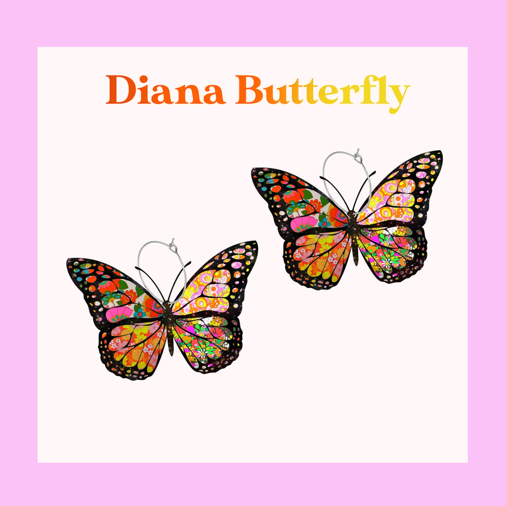 Image of Diana Butterfly earrings