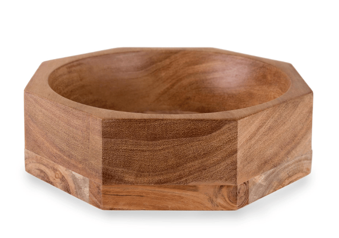 Image of Octagonal Wooden Bowl