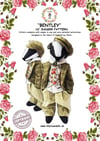 BENTLEY the Badger 16 inch sewing pattern, with full instructions UK Made