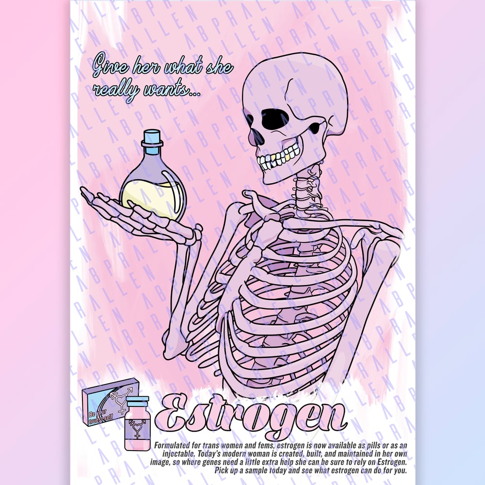 Image of Estrogen Trans Women Art Print