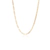 Gold paperclip link chain