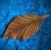 Large Natural Leather Hair Clip #3