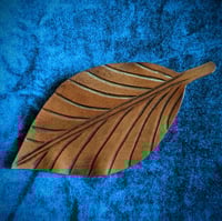 Image 1 of Large Natural Leather Hair Clip #3