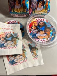 Image 1 of Photo Beverage & Dinner Napkins & Dinner Plates