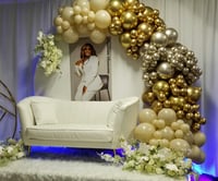 Image 2 of Loveseat white leather 