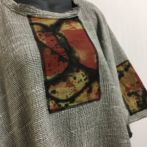 Image of Dale Top - textured rayon - with hand painted accents