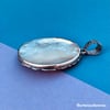 Blue Heron Mother of Pearl Sterling Silver Pendant