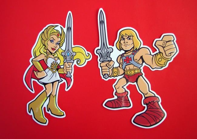 Masters of the Universe Vinyl Stickers - MOTU He-Man Skeletor Decals ...