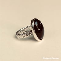 Image 1 of Raven’s Song Black Obsidian Ring