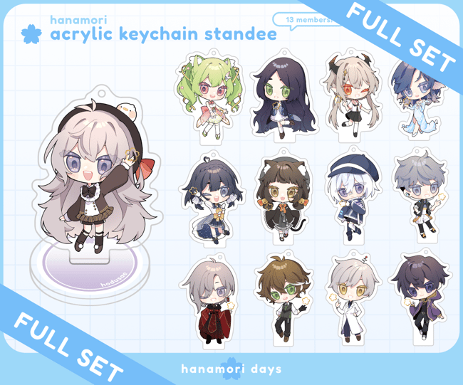hanamori ✿ days: Acrylic keychain standee [ FULL SET ]