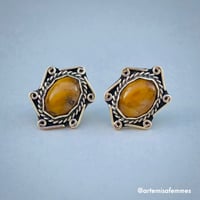 The Seer Tiger's Eye Earrings