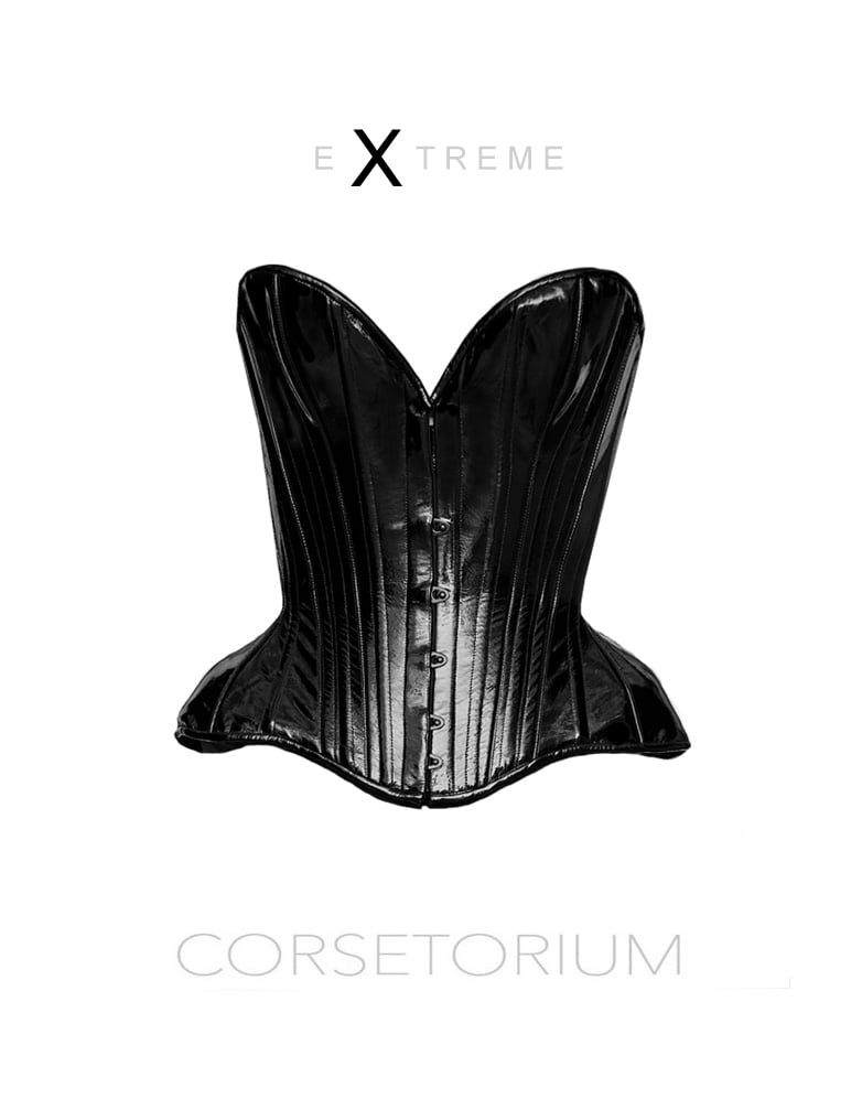 Image of DARCELLE PATENT LEATHER CORSET 