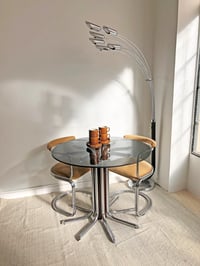 Image 2 of //VENDIDA//  MESA DE VIDRIO Y ACERO, AÑOS 70