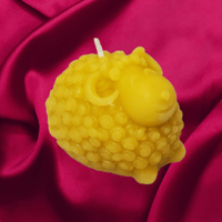 Image 1 of Beeswax Sheep Candle 