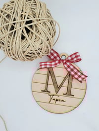 Image 2 of Shiplap Letter Ornament/ Ornamento De Letra En Shiplap